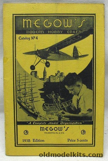 Megow 1938 Megow Catalog Number 4 - 51 Pages plastic model kit